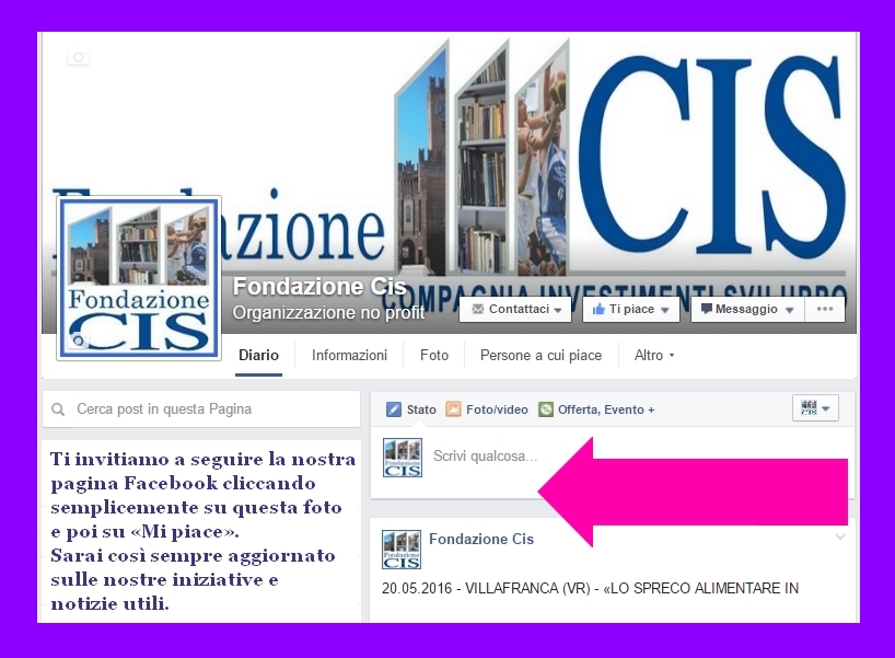 Pagina Facebook Fondazione CIS